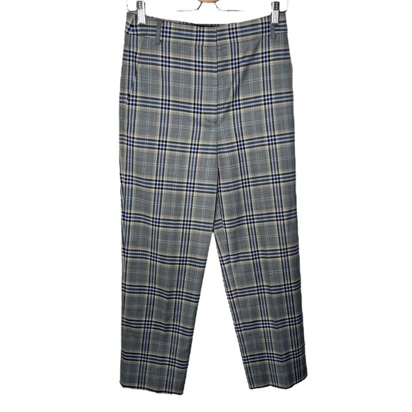 Tibi Womens Taylor Lucas Suiting Academia Plaid Dress Pants Size 2 - Picture 1 of 11